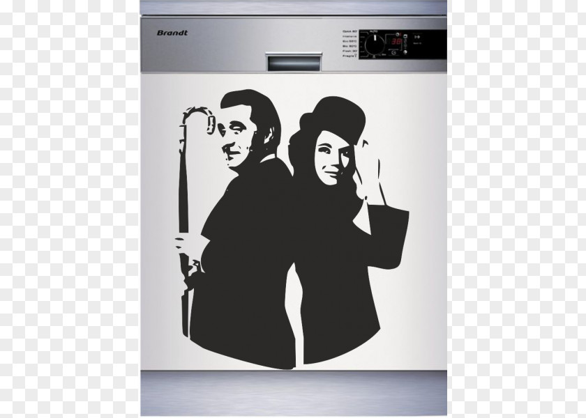 Hat John Steed Emma Peel Sticker Paper Wall Decal PNG