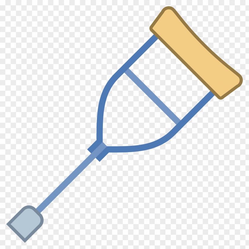Hospital Equipment Crutch Toolbar Symbol PNG