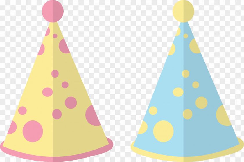 Vector Colored Birthday Hat Party Bonnet PNG