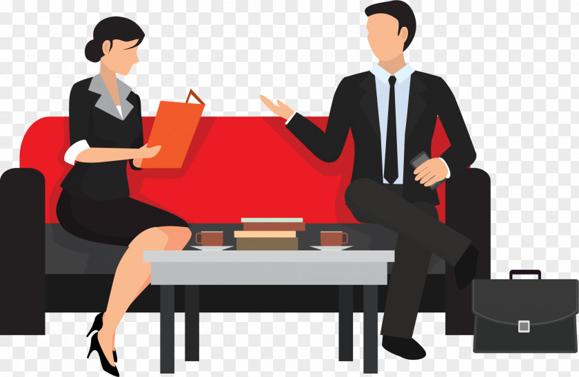 Business Meeting Couch Seat Sitting PNG