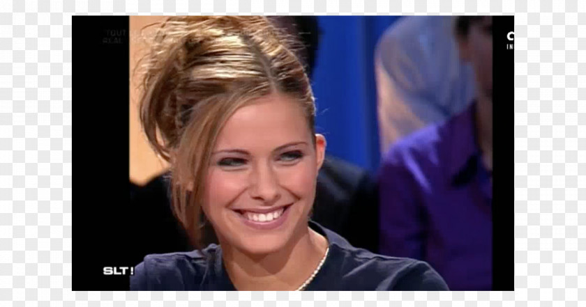 Clara Morgane Salut Les Terriens Brown Hair Blond Canal 8 PNG