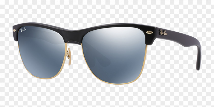 Ray Ban Ray-Ban Clubmaster Oversized Classic Mirrored Sunglasses PNG