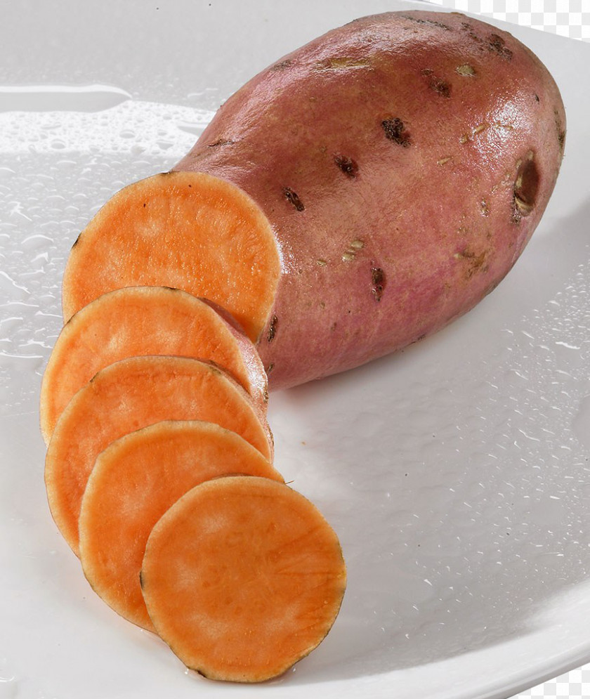 The Sweet Potato On Plate Bockwurst Cervelat Knackwurst Mettwurst PNG