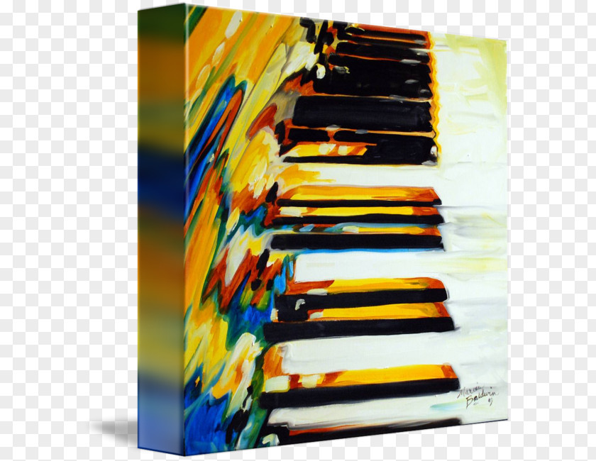 Abstract Jazz Poster Art Piano Painting PNG