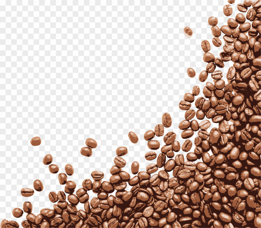 Hand Painted Brown Coffee Beans Bean Cappuccino Cafe PNG