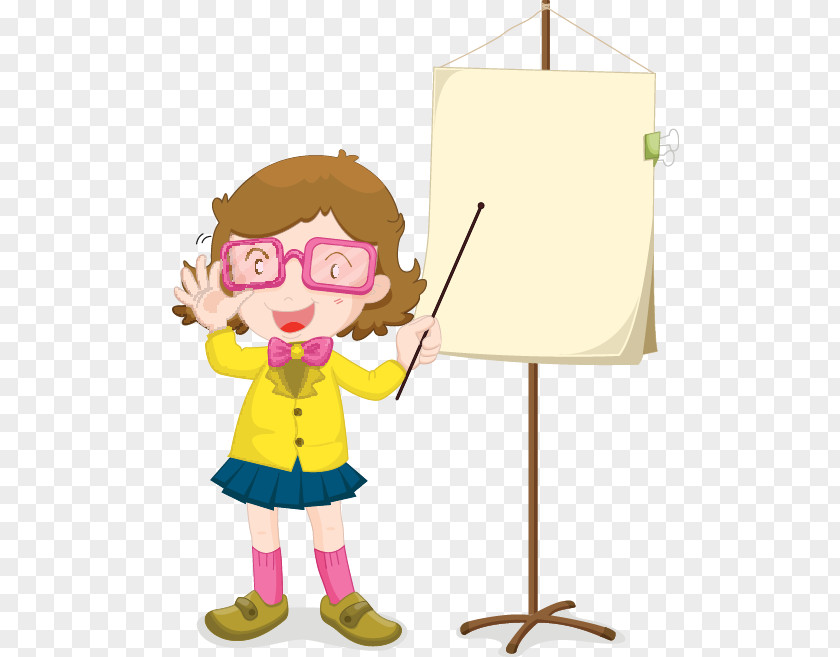 Hand-painted Pattern Teacher Education Stock Illustration PNG