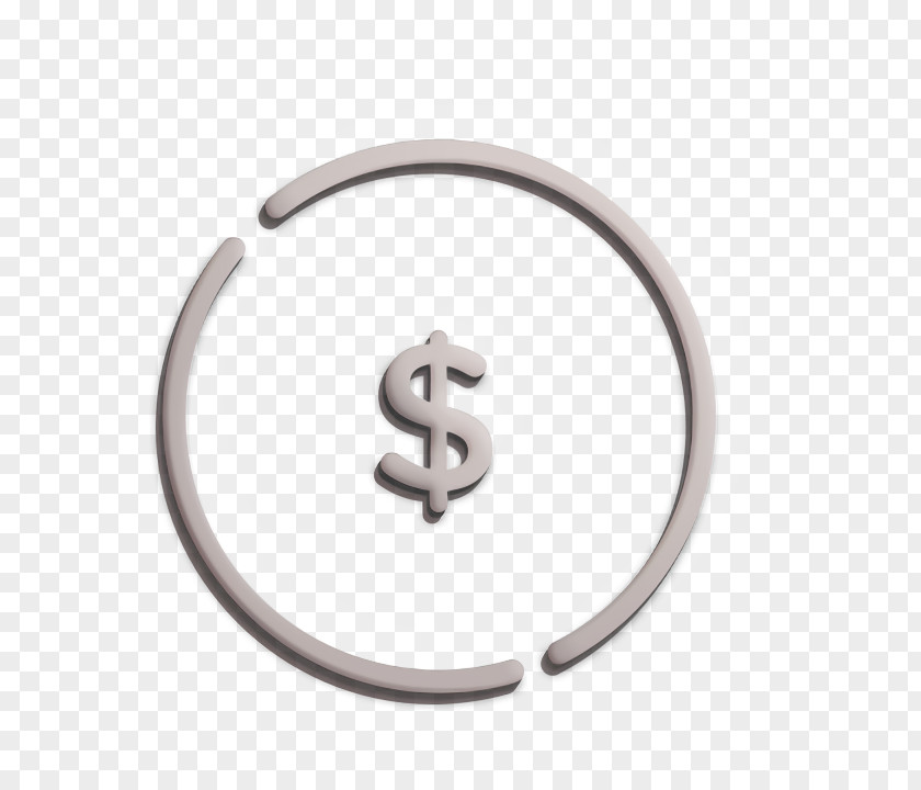 Number Silver Coin Icon Ecommercce Money PNG