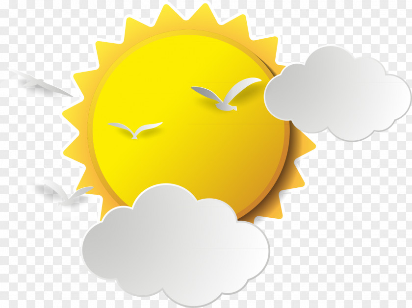 Cartoon Sun Material Drawing PNG