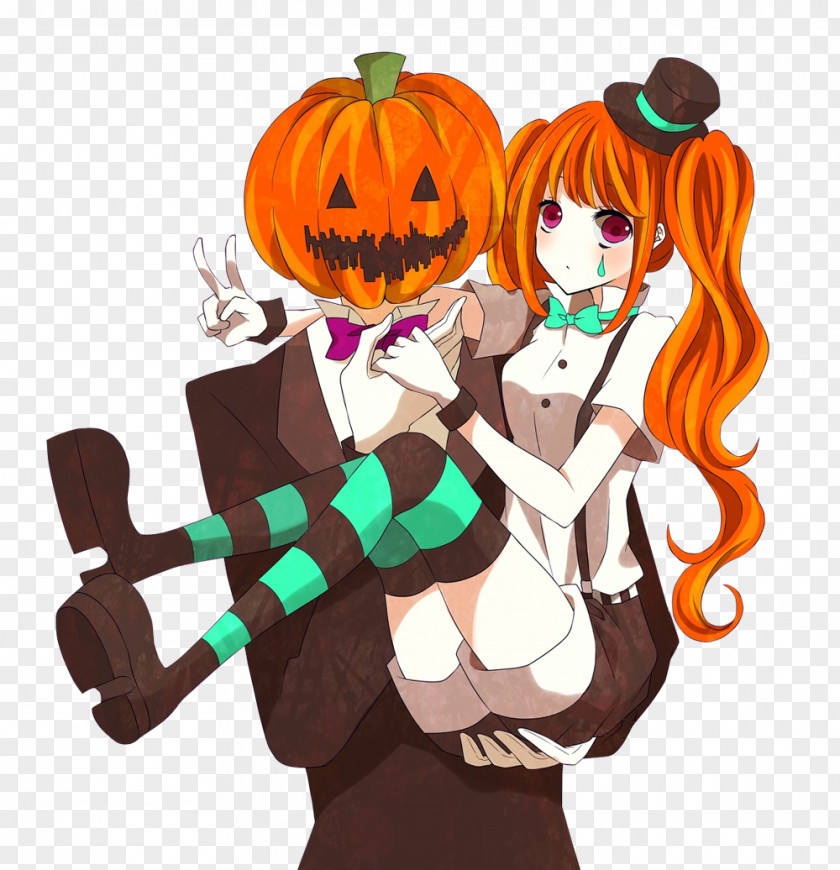 Halloween Cards Pumpkin Mrs. Jack-o'-lantern Costume PNG