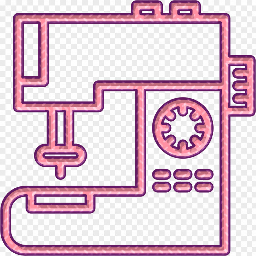 Household Set Icon Sew Sewing Machine PNG
