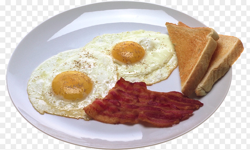 Platos Fried Egg Full Breakfast Scrambled Eggs Bacon PNG