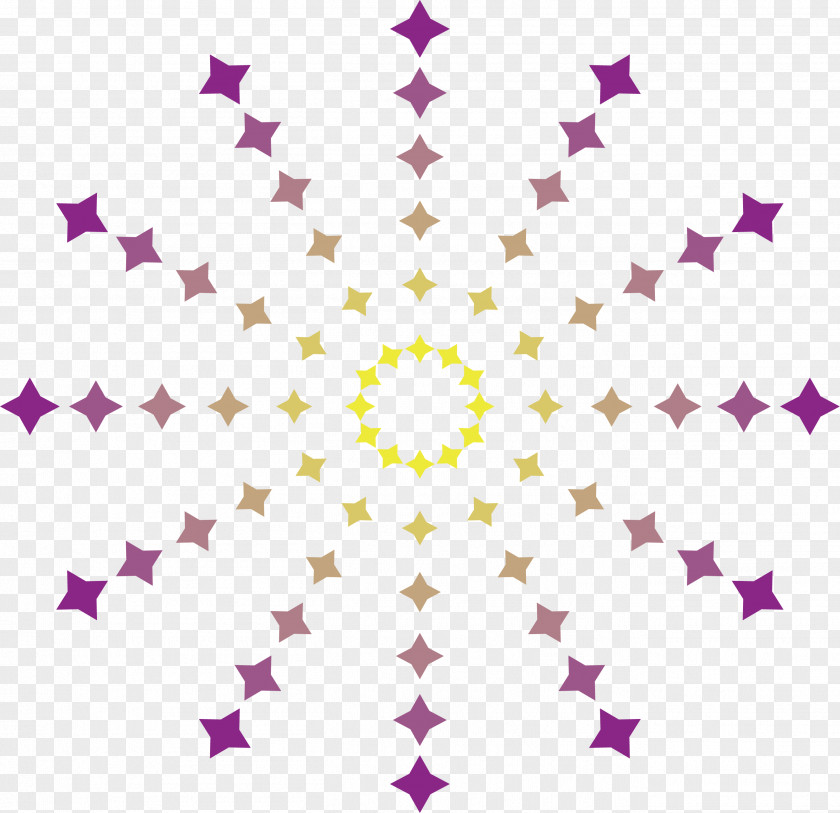 Purple Four-pointed Star Ray Evolation Yoga Hot Bikram Yogi PNG