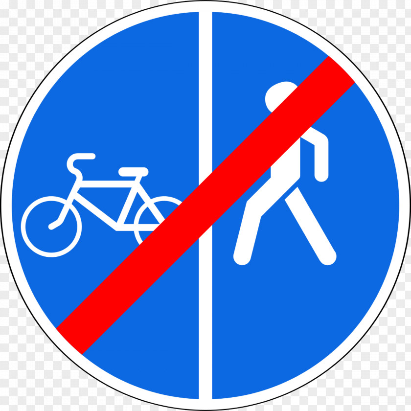 Traffic Signs Segregated Cycle Facilities Bicycle Sign Pedestrian Road PNG