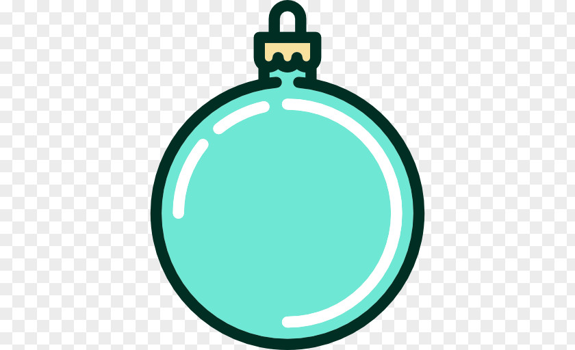 Bauble Teal Turquoise Christmas Ornament PNG