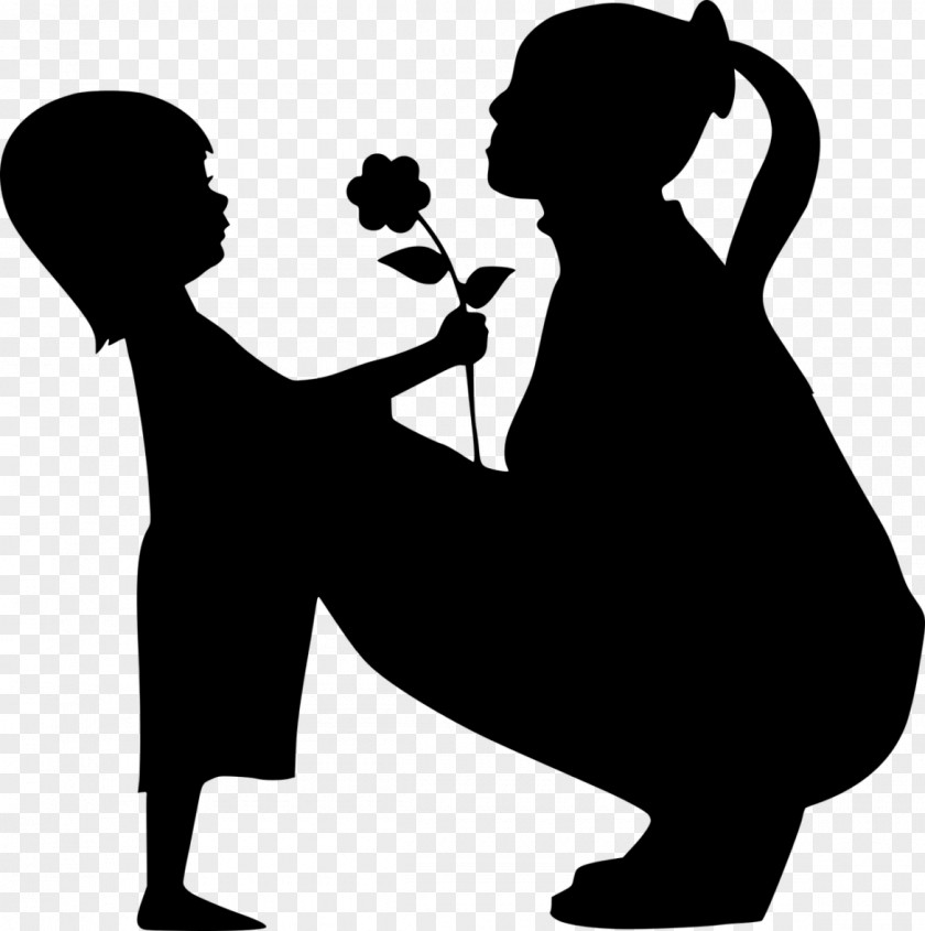 Blackandwhite Silhouette Love PNG