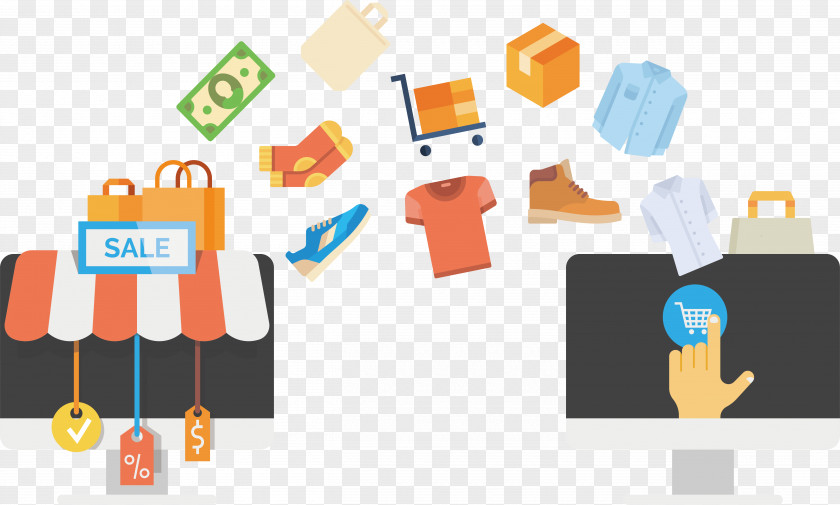 Discount On Computer Shopping Sites E-commerce Online Retail Business Infographic PNG