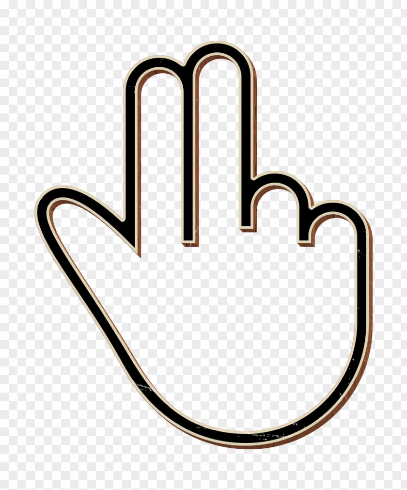 Finger Two Icon Fingers Gesture Hand PNG