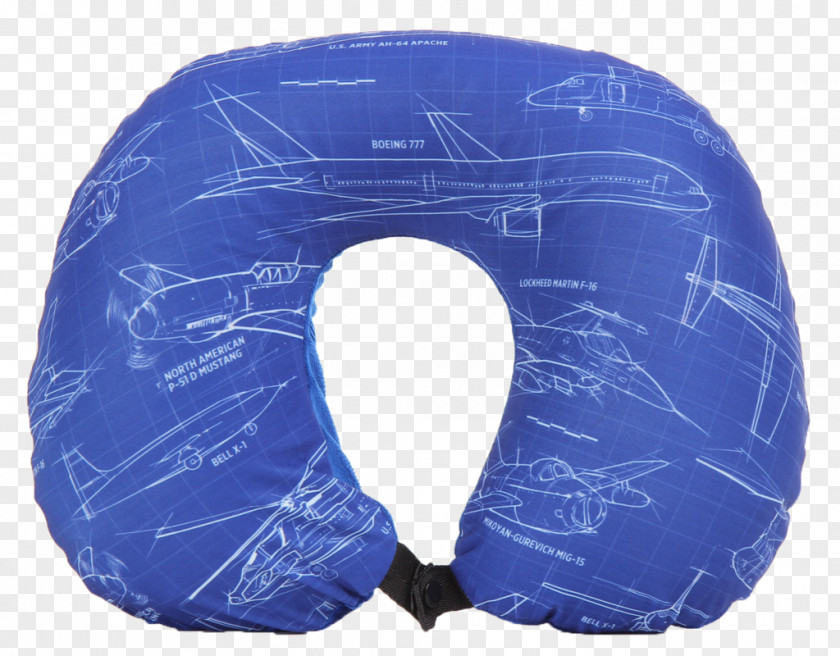 Inflatable Circle Blue Travel Pillow Shopping PNG