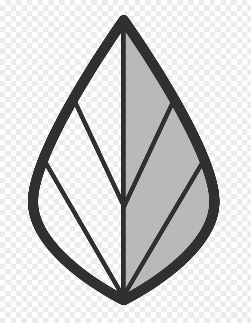 Leaf Logo Black And White PNG