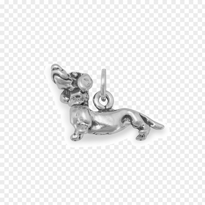 Dachshunds Charms & Pendants Earring Charm Bracelet Silver PNG