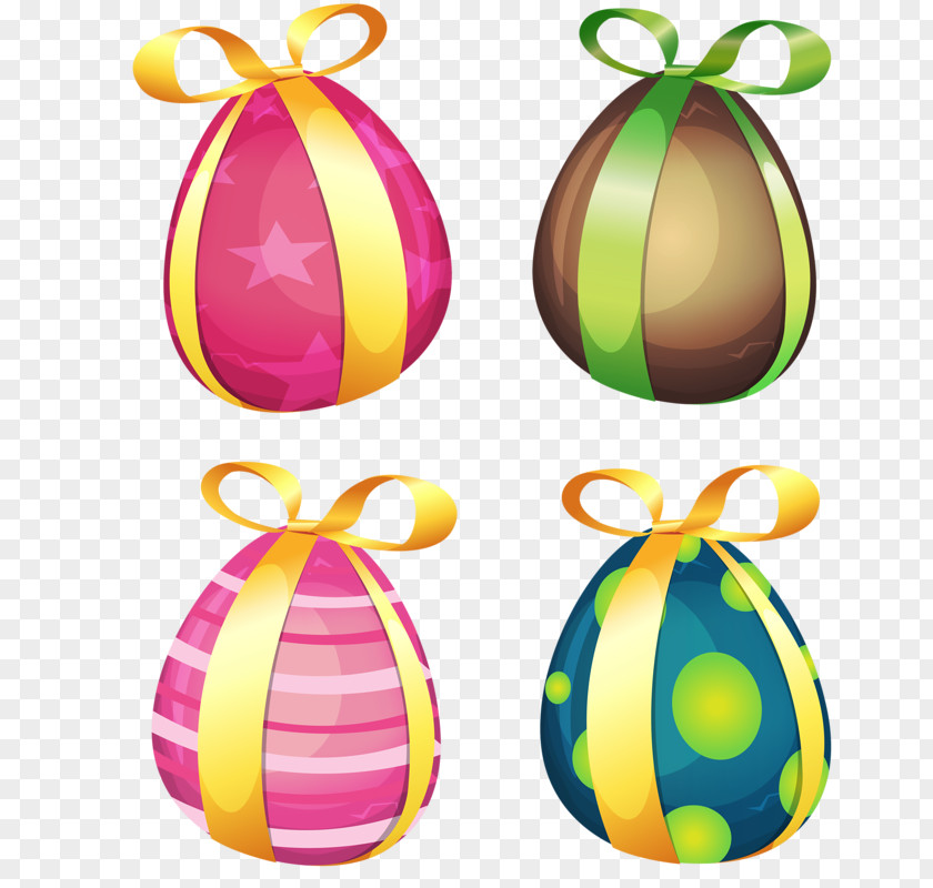 Hand-painted Eggs Easter Bunny Egg Illustration PNG
