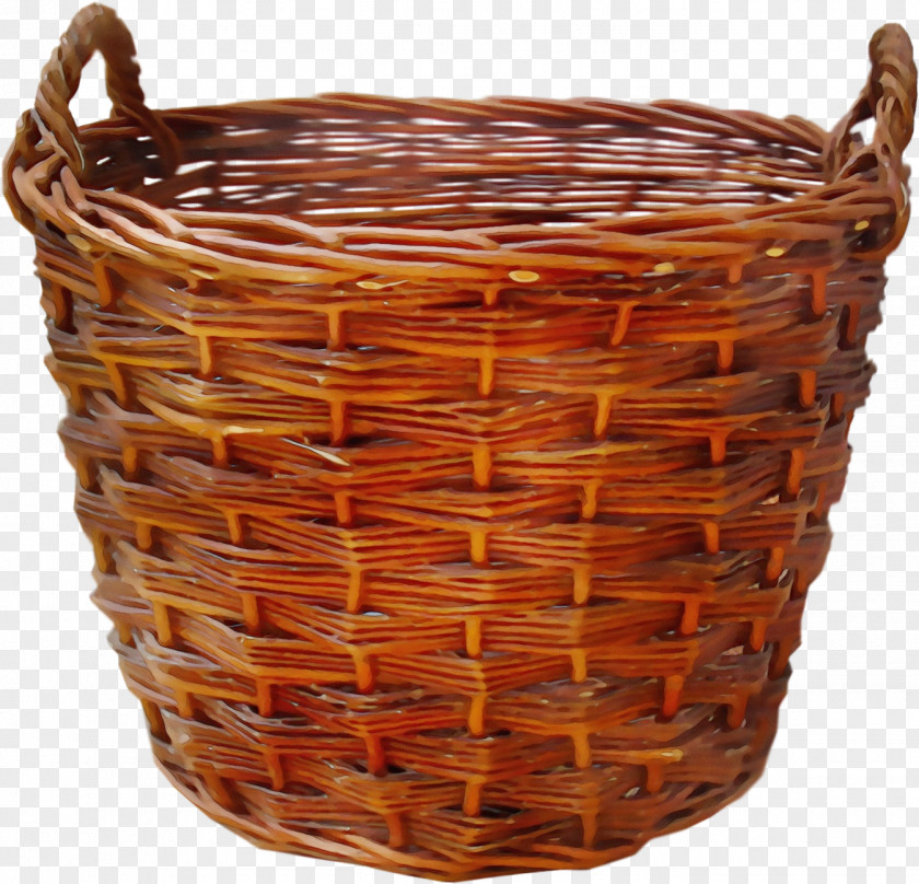 Storage Basket Wicker Bicycle Accessory Hamper PNG