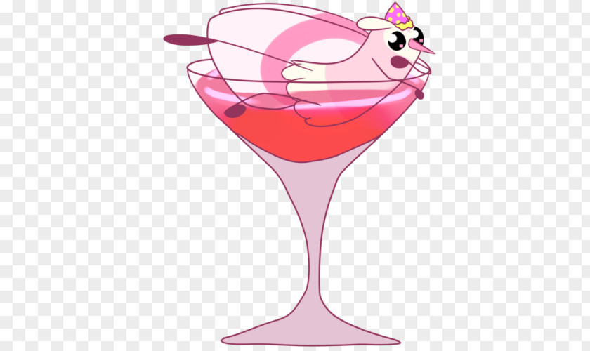 Cocktail Garnish Wine Glass Martini Cosmopolitan Pink Lady PNG