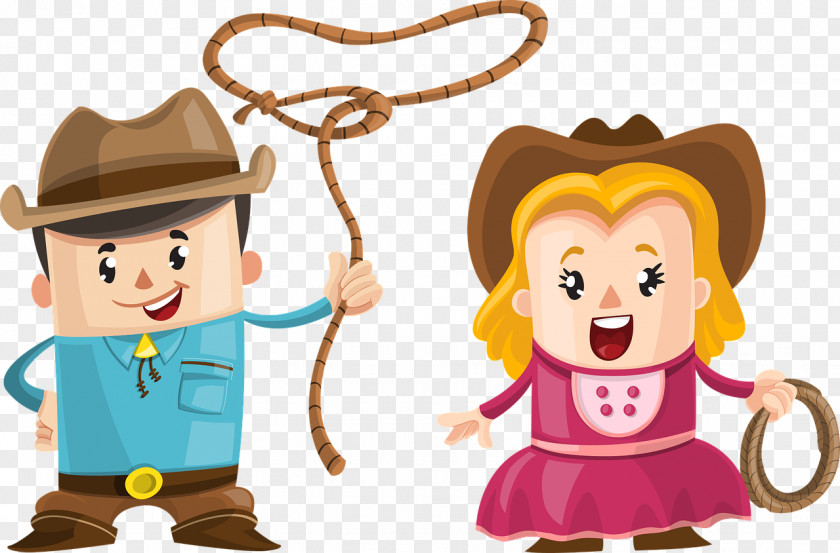 Fashion Designer American Frontier Cowboy Cartoon Clip Art PNG