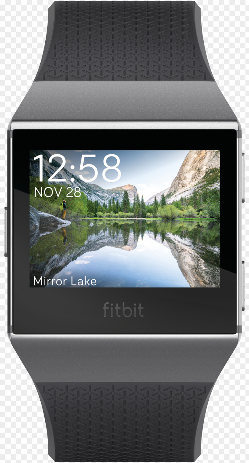 Fitbit Ionic Activity Tracker Blue Color PNG