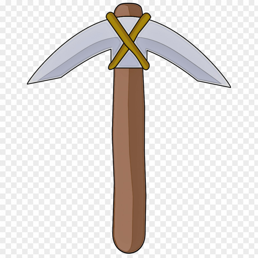Pickaxe Cold Weapon Angle Cartoon Geometry PNG