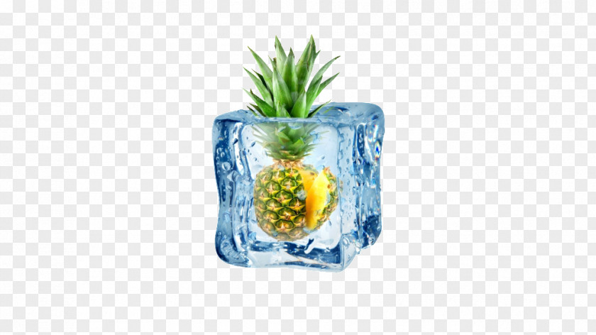 Pineapple Ice Cream Fruit Salad Cube PNG