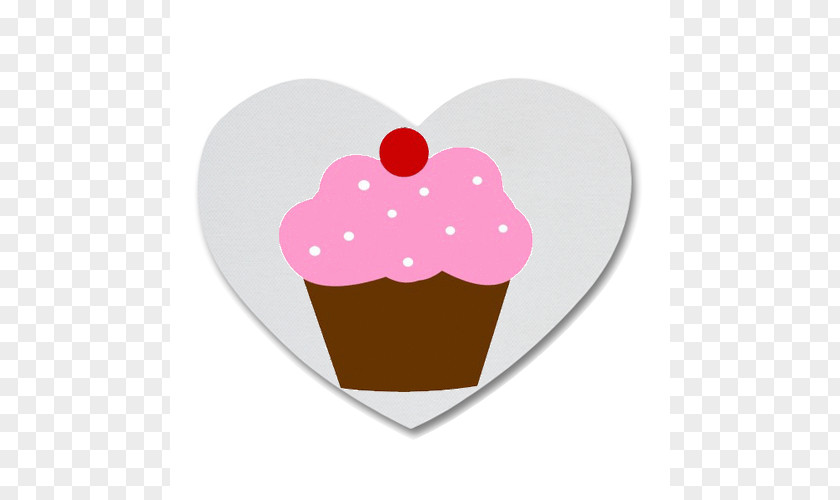 Pink Cupcake Pictures Heart Clip Art PNG