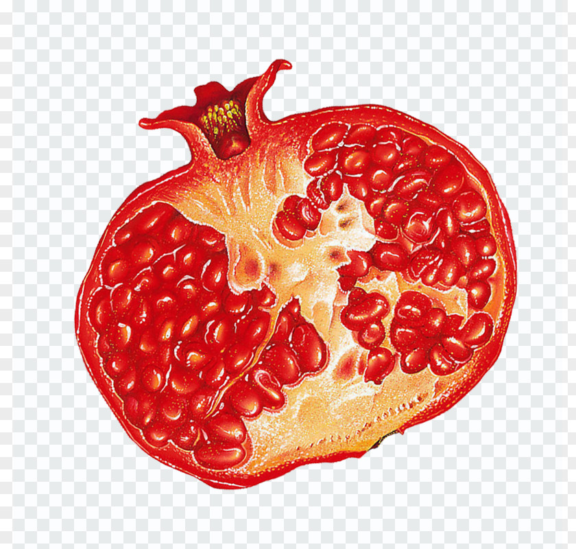 Pomegranate Strawberry Fruit PNG