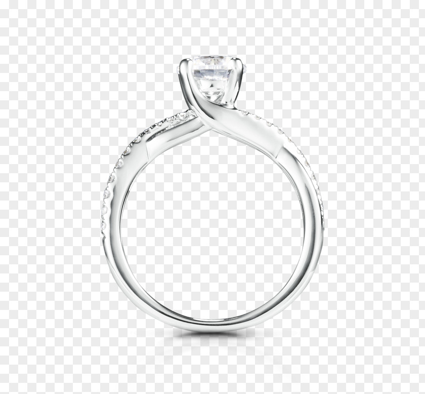 Ring Sylvie Collection Engagement Brilliant Diamond Cut PNG