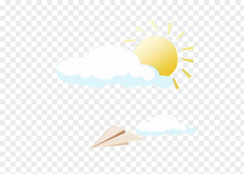 Yellow Sun Sky Weather Forecasting Design PNG