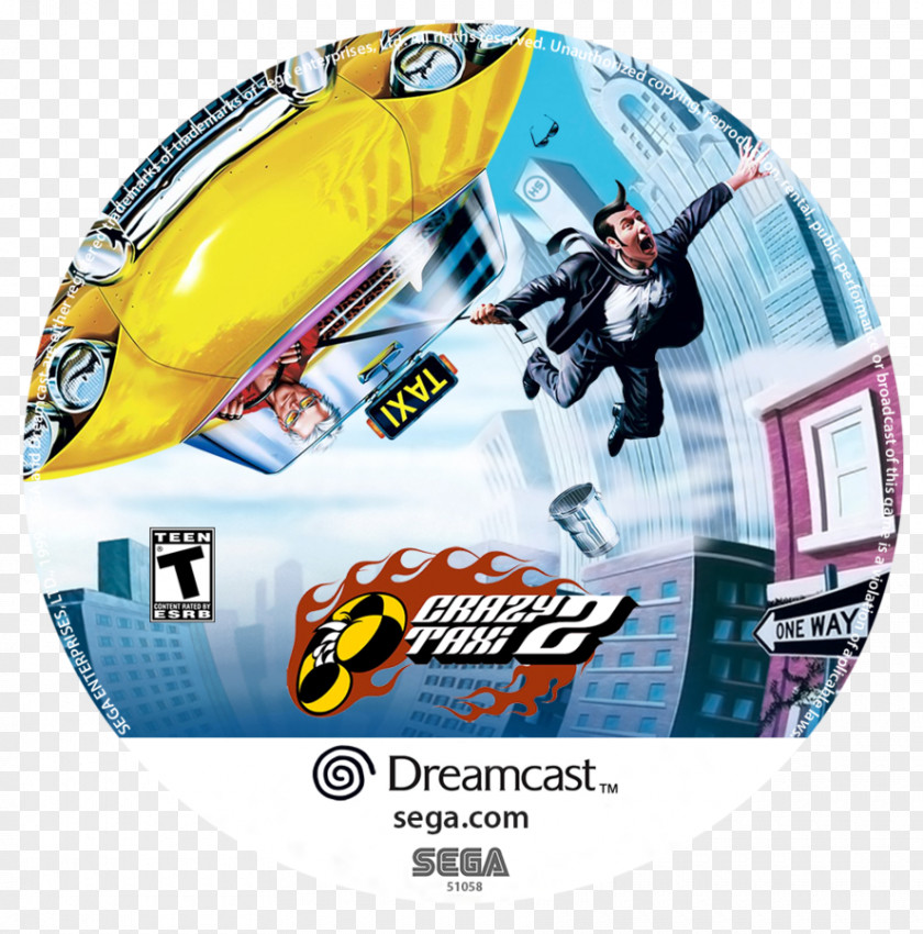 Crazy Taxi 2 Video Games Dreamcast PlayStation PNG