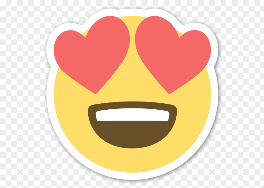Emoji Sticker Heart Smiley Emoticon PNG