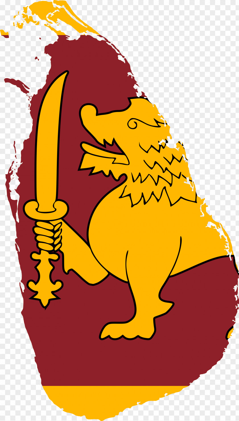 Flag Of Sri Lanka National Country PNG