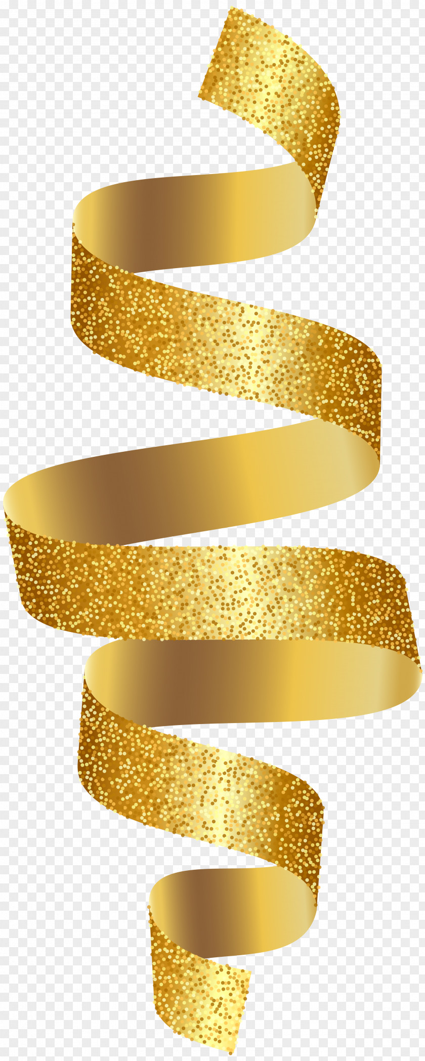Gold Ribbon Transparent Clip Art Image PNG