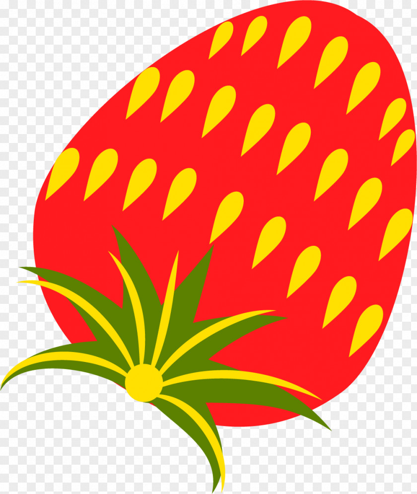 Hand Painted Red Strawberry Aedmaasikas Clip Art PNG