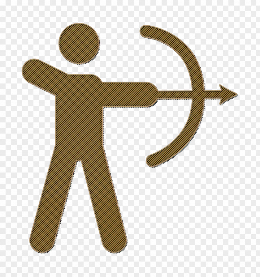 Multi Sports Icon Hunter Hunting With Bow And Arrow PNG