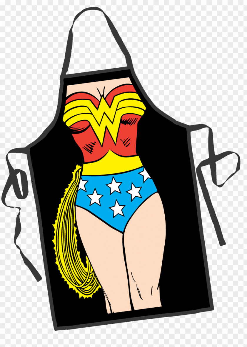 Wonderwoman Diana Prince Superman Batman Apron Superhero PNG