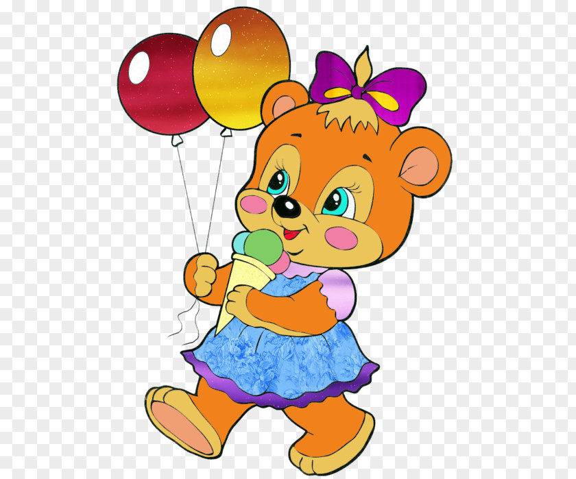 Bear Character Clip Art PNG