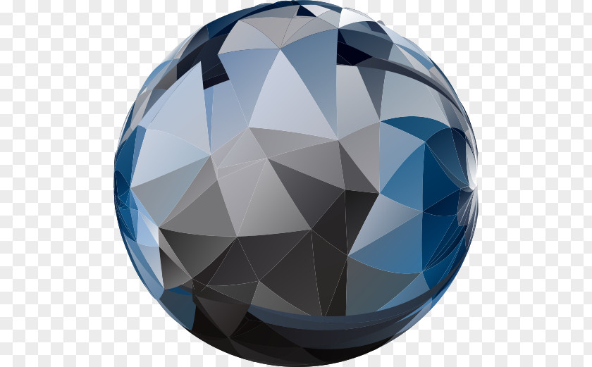 Design Sphere Low Poly PNG
