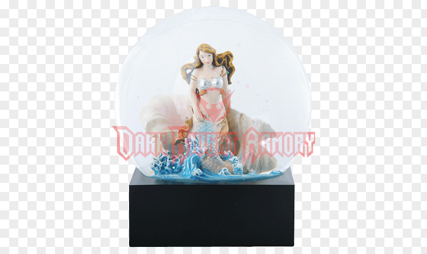 Mermaid Figurine Ocean Snow Globes Water PNG