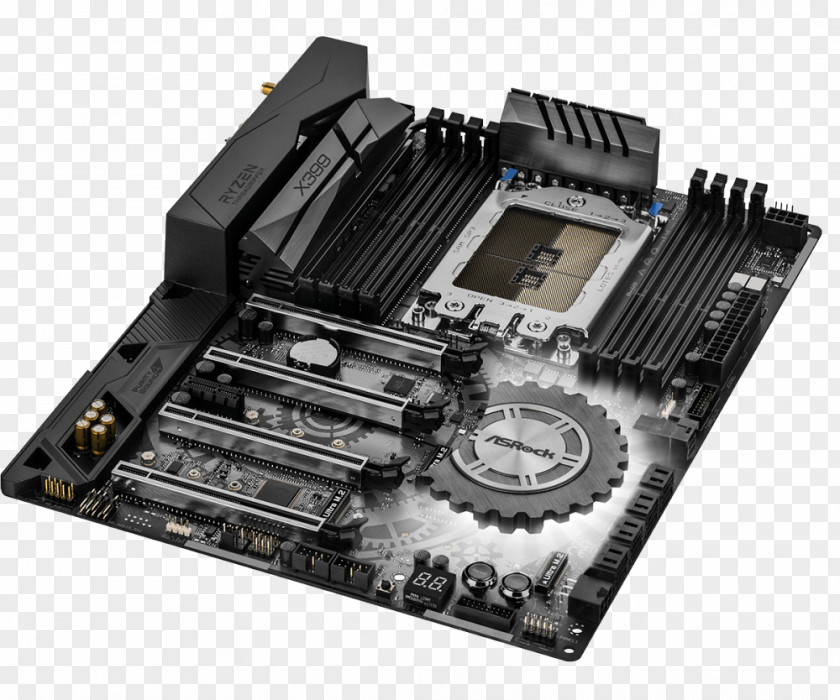 Socket AM4 Asrock X399 Taichi Amd Tr4 Atx Motherboard Professional Gaming PNG