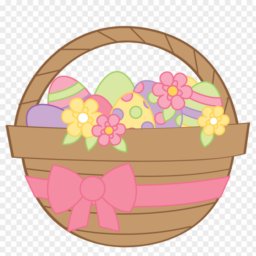 Easter Bunny Basket Egg Clip Art PNG