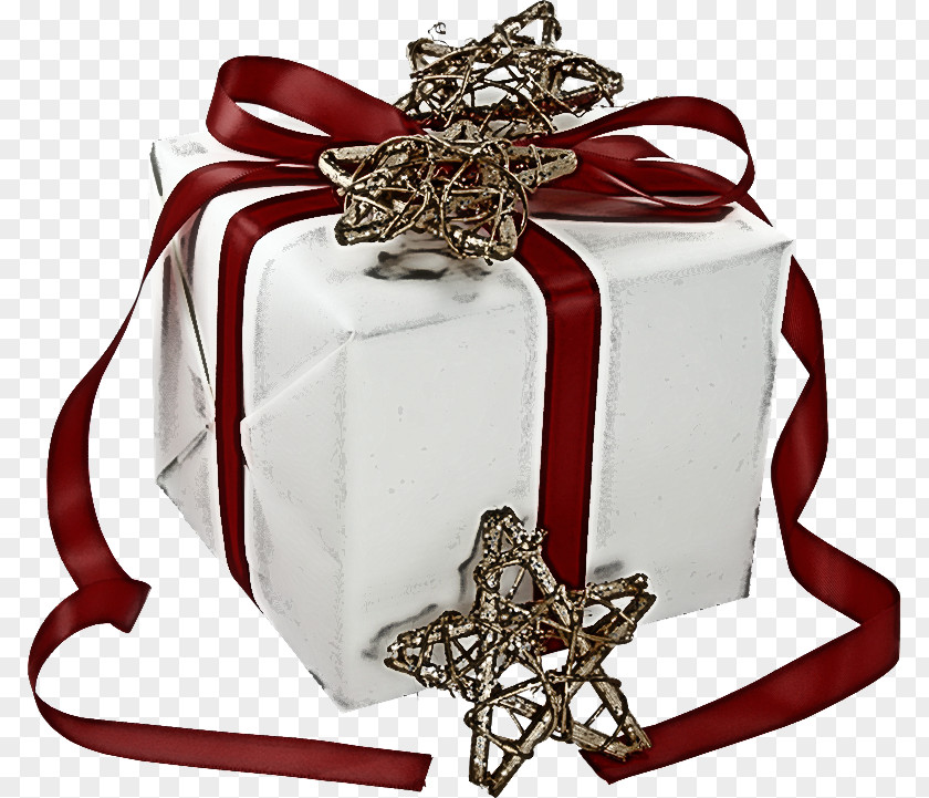 Silver Hamper Present Ribbon Bag Gift Wrapping Holiday Ornament PNG