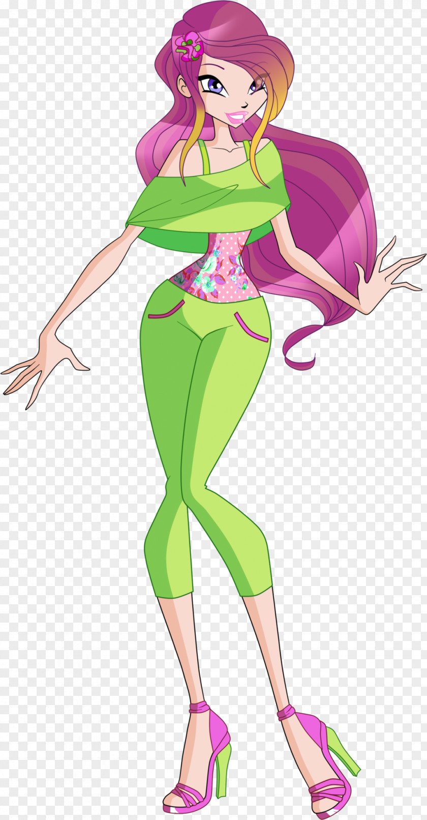 Winx Club Season 6 Roxy Bloom Musa Tecna Stella PNG