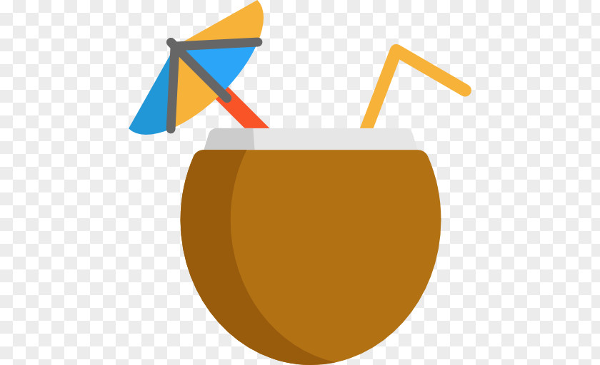 A Yellow Coconut Cocktail Milk Water Clip Art PNG